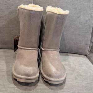 BearPawGold  Suede Tassel Boots